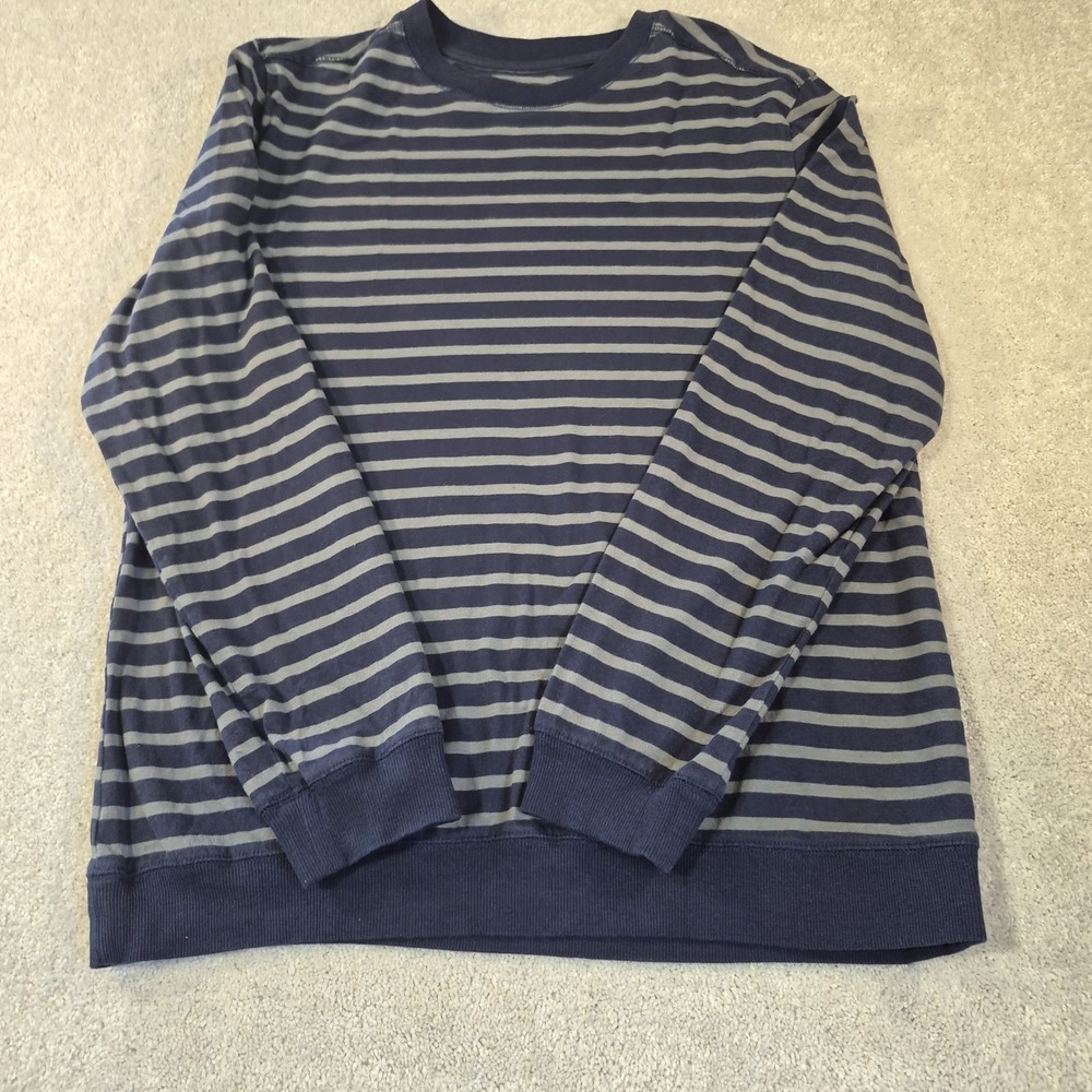 Men's Large Goodfellow & Co. Striped Long sleeve Royal Blue Shirt